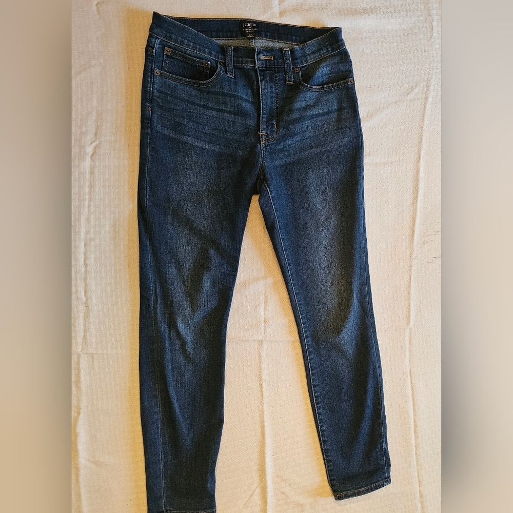 J.Crew 9" High Rise Skinny Jeans Women's Size 26 Medium Wash